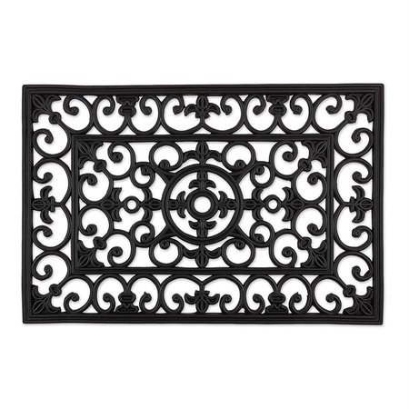 MADE4MANSIONS 24 x 36 in. J&M Natural Rubber Wrought Iron Doormat MA2691419